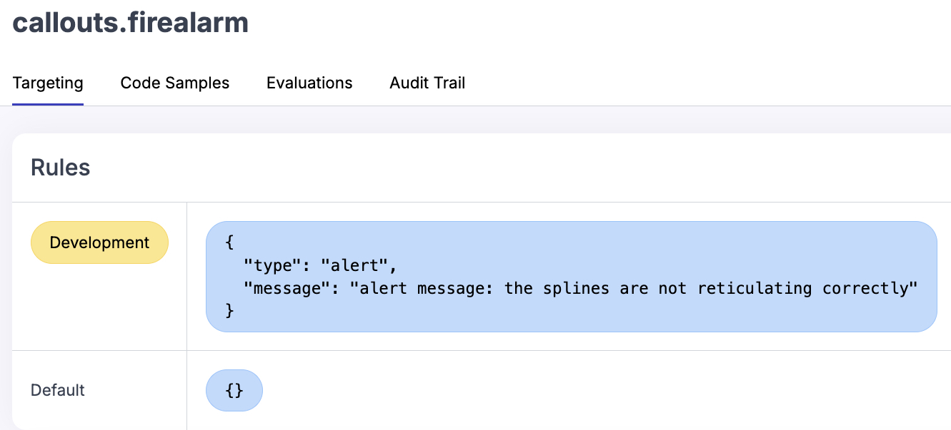 configuring a firealarm callout