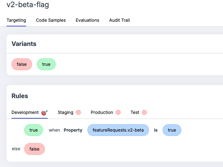 UI matching our context key